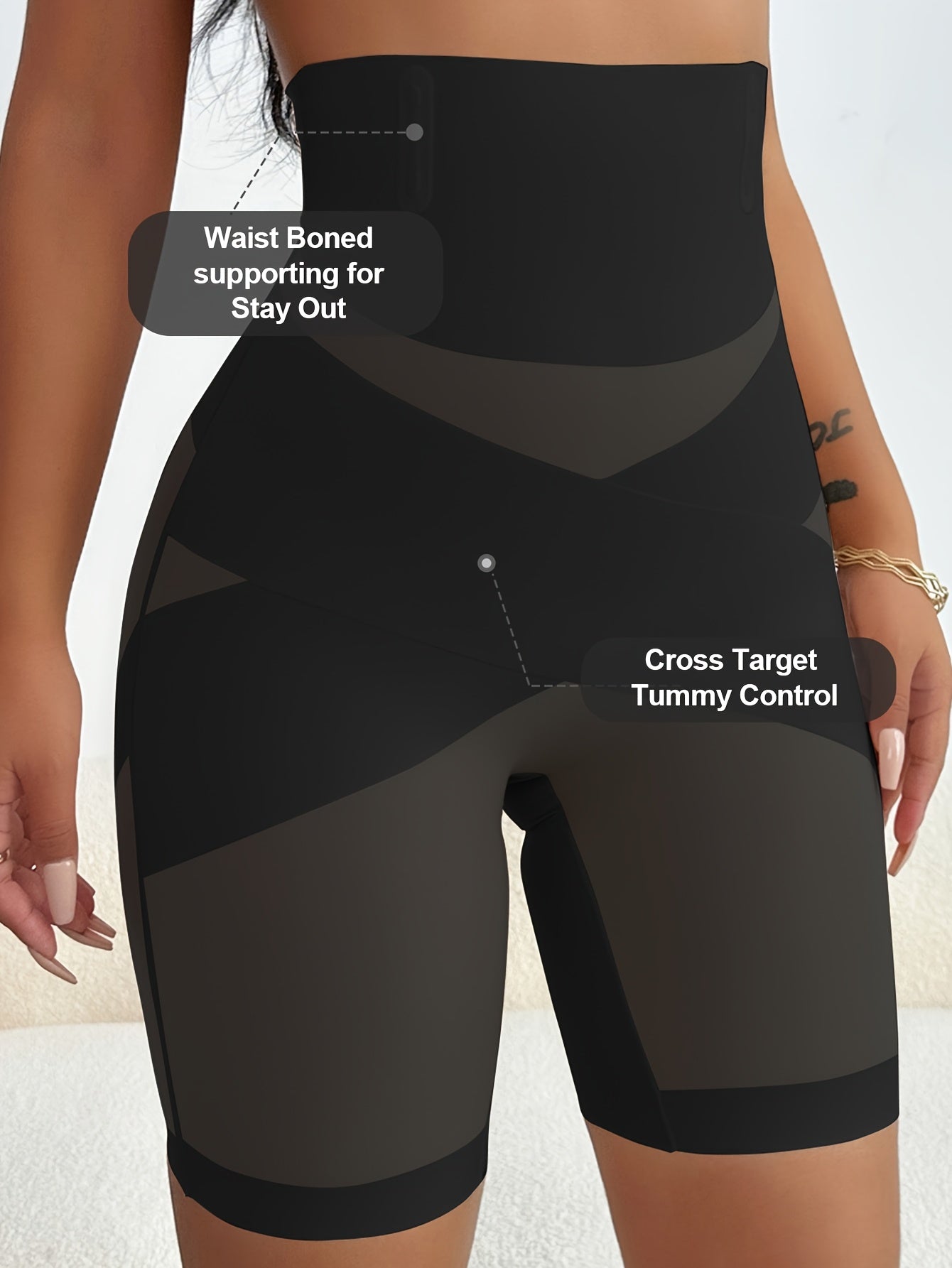 TE6079-SKIN: Женское корректирующее белье для талии, живота и бедер с невидимой поддержкой для комфорта.