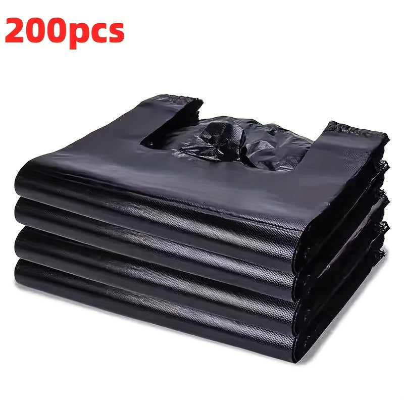 Qora bir martalik chiqindi sumkalar 32x51cm 100-200 dona, Uy, Ofis, Oshxona uchun