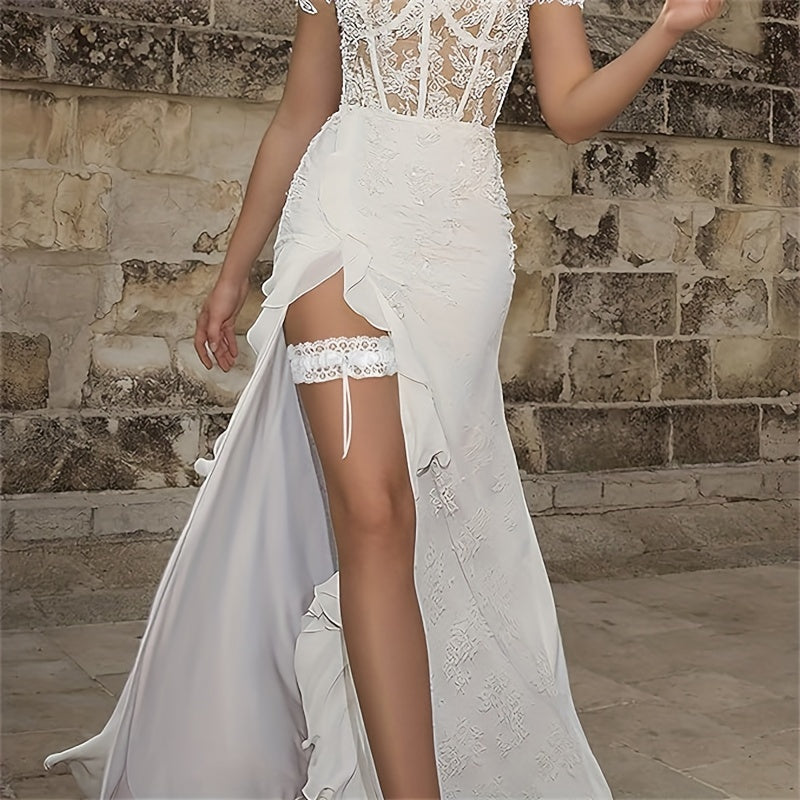 Lace Wedding Garter Bridal Accessory for Wedding or Anniversary