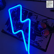 Blue Neon Sign USB Battery Powered Wall Decor for Bars Parties Bedrooms Gaming Rooms