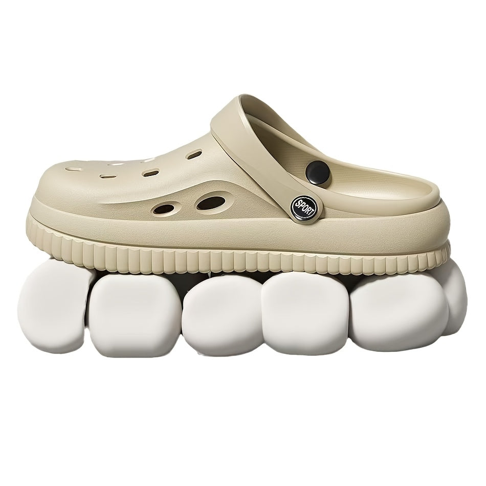 Havo o'tkazadigan EVA Clogs erkaklar va ayollar uchun, tez kiyinadigan, tekis tagli, plyaj, basseyn, kundalik foydalanish uchun