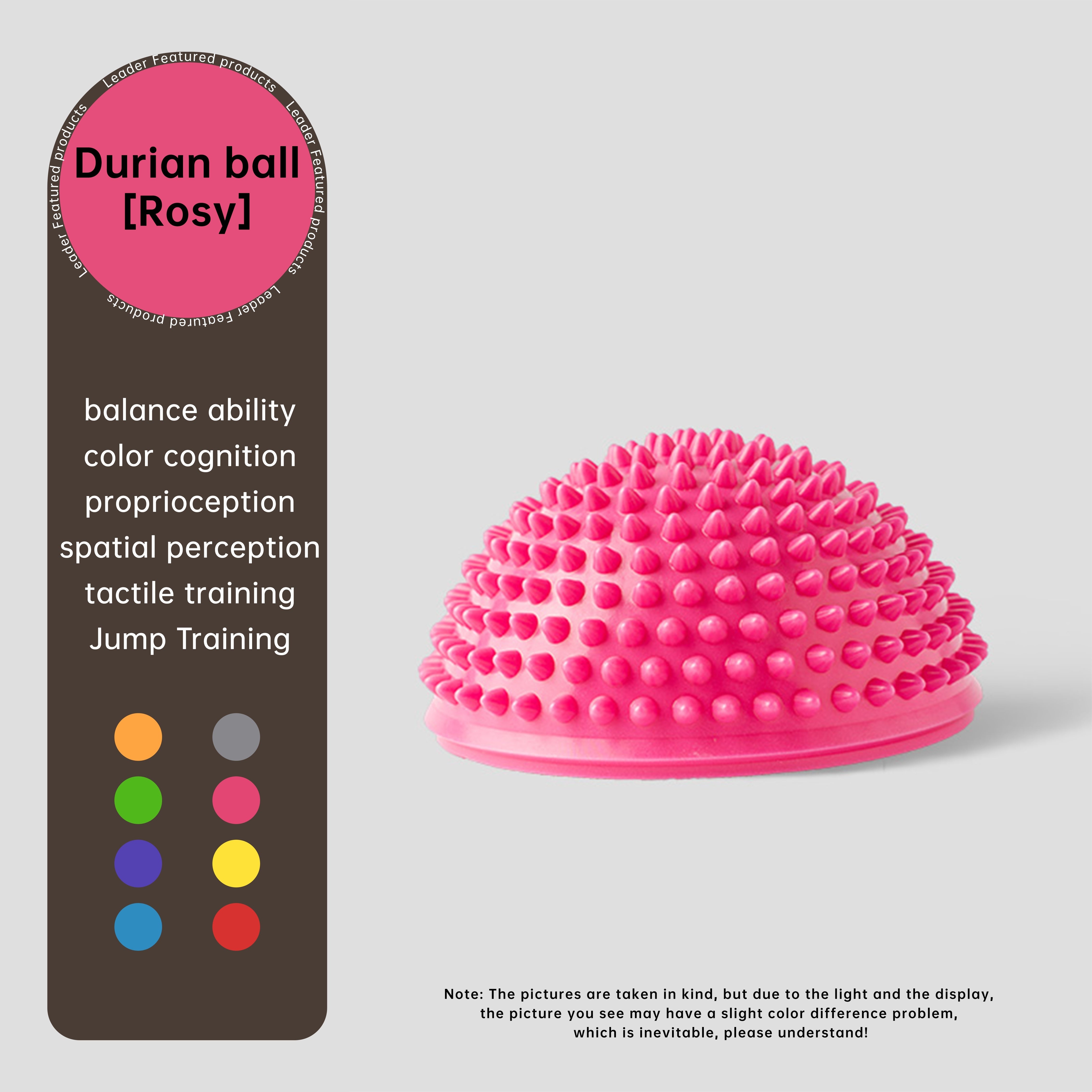 1 шт. ПВХ йога-мяч для балансировки, массажа ног и снятия стресса - подходит для йоги, пилатеса, гимнастики - взрослый, 1 упаковка