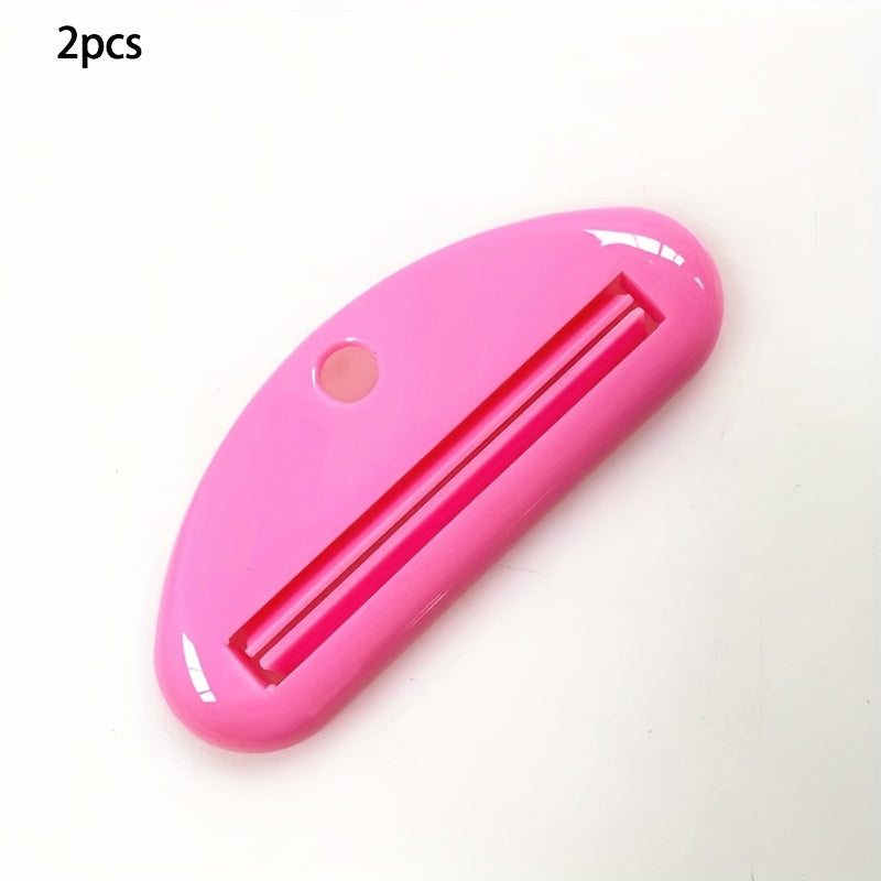 2pcs Plastic Toothpaste Dispenser Squeezers Manual Clamps Bathroom Accessories