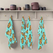 Set of Four Christmas Kitchen Towels 45.72x66.04cm Gingerbread Man Decor