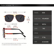 Gafas de sol deportivas polarizadas con montura oversized y lentes TAC para pesca, senderismo y actividades al aire libre