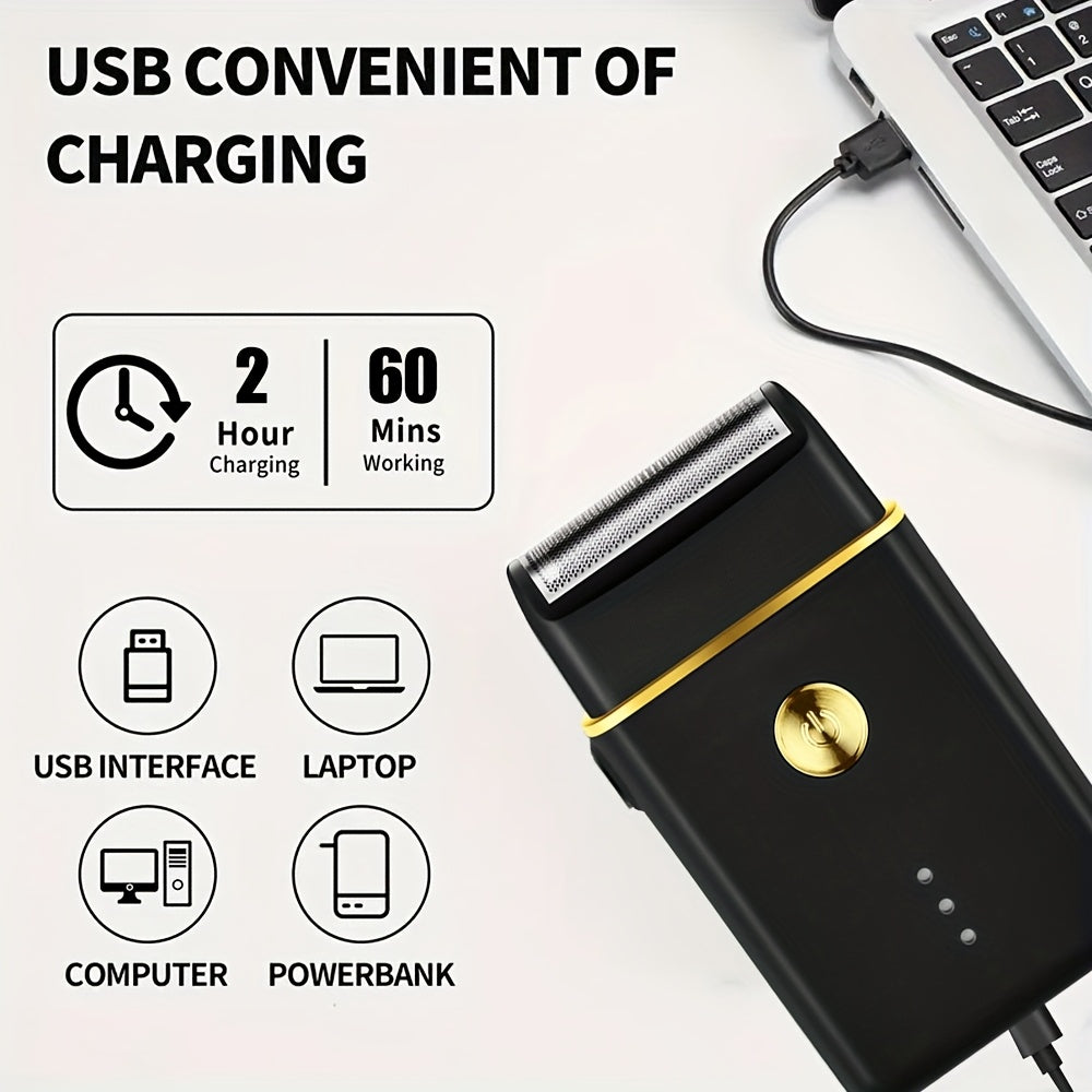 3-in-1 Men's Grooming Kit Electric Hair Clippers T-Shaped Blade Trimmer Foil Shaver USB Rechargeable