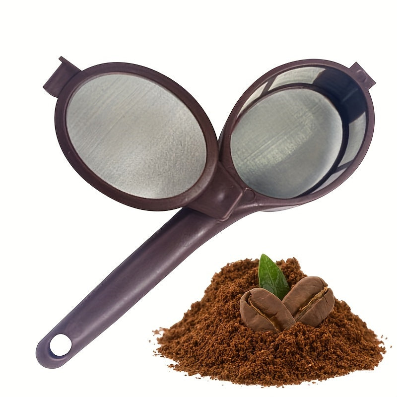 Reusable Coffee Filter Spoon Stainless Steel Teas Powder Filter for Coffee Brewing