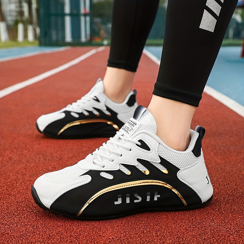 Men's Low Top Casual Sneakers with Lace-Up PU Upper Fabric Lining TPU Sole