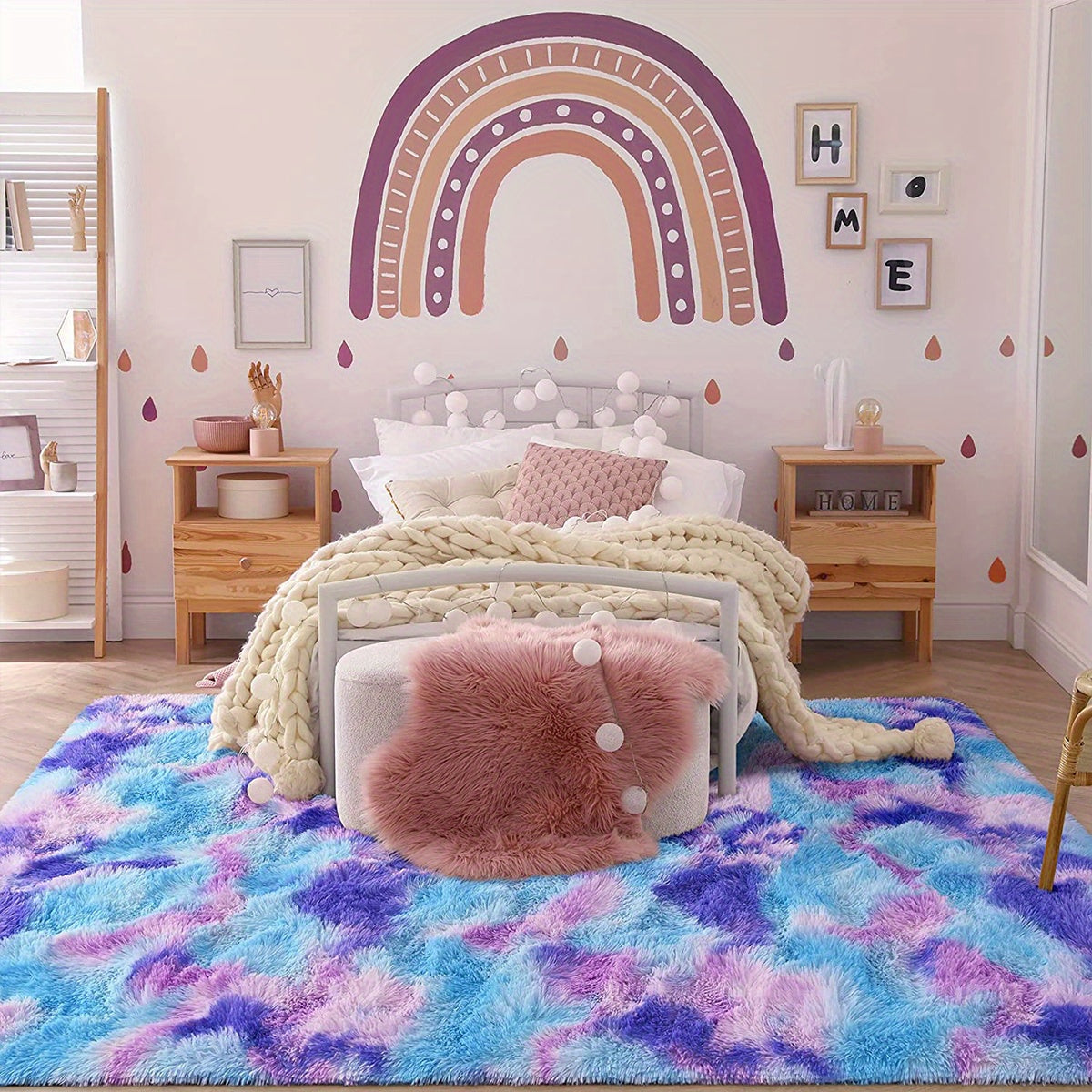 Мягкий плюшевый коврик для гостиной и спальни, шегги, пушистый, уютный, современный стиль