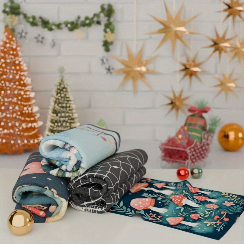 Set of 4 Christmas Snowman and Snowflake Wall Art, 45.72x66.04cm Holiday Decor