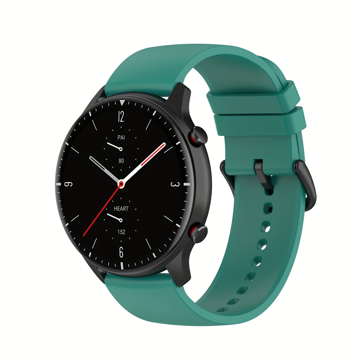 Silicone Smartwatch Band 20mm 22mm Adjustable Butterfly Clasp Compatible with Various Brands