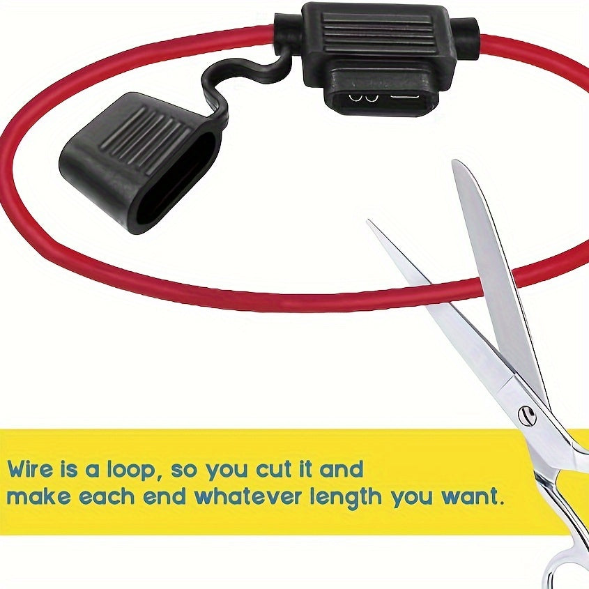 Держатель предохранителя в линию 12 AWG, предохранитель-слезень 30A, упаковка из 5, автомобильная электрика