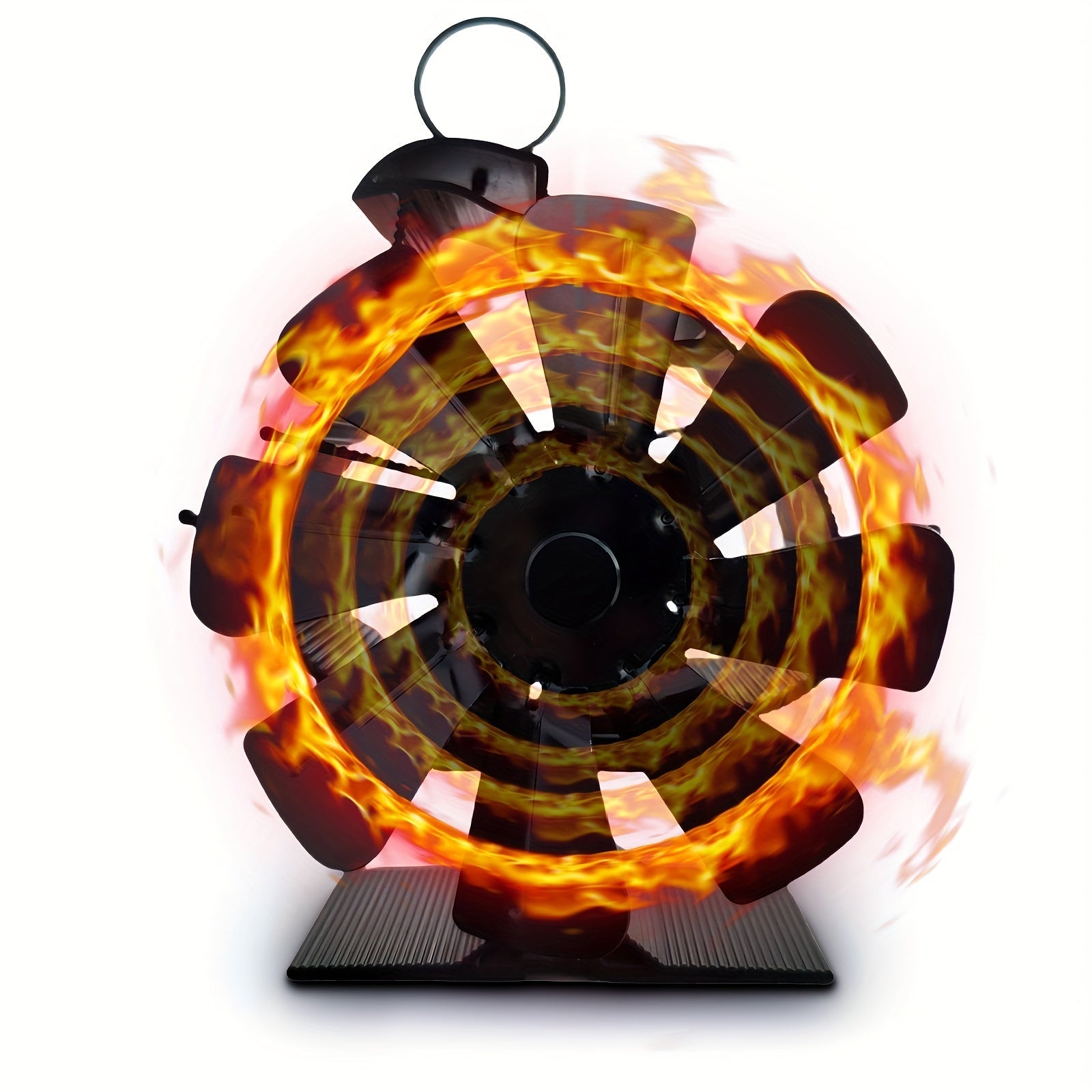 Aluminum Fireplace Fan with Sailboat Design, 8 Blades, 200 CFM, High Speed