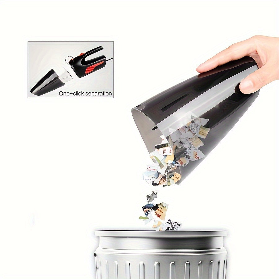 Mini aspiradora de mano para coche, con cable de 12V, portátil para limpieza interior