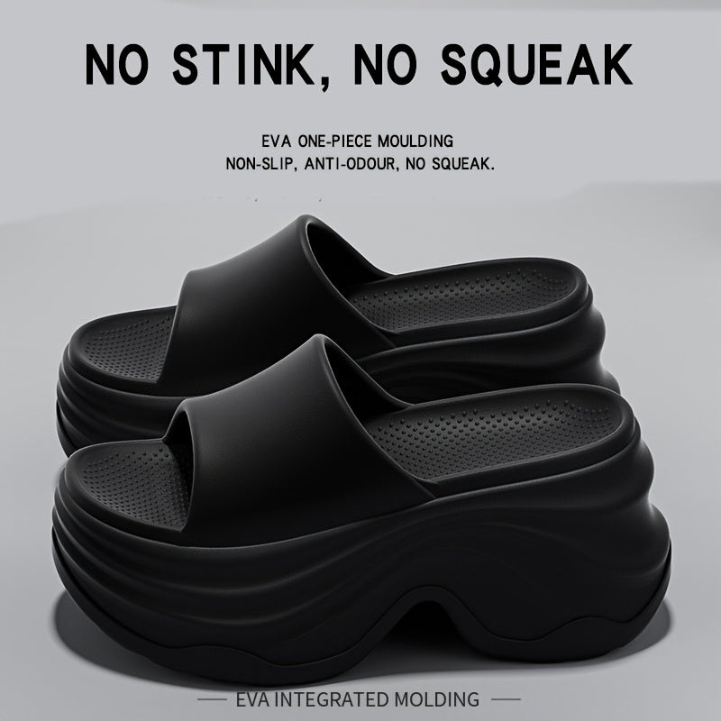 Ayollar yozgi qalin tagli chanoq shlyapalar EVA ichki va tashqi makon uchun plyaj bog' oddiy bir rang