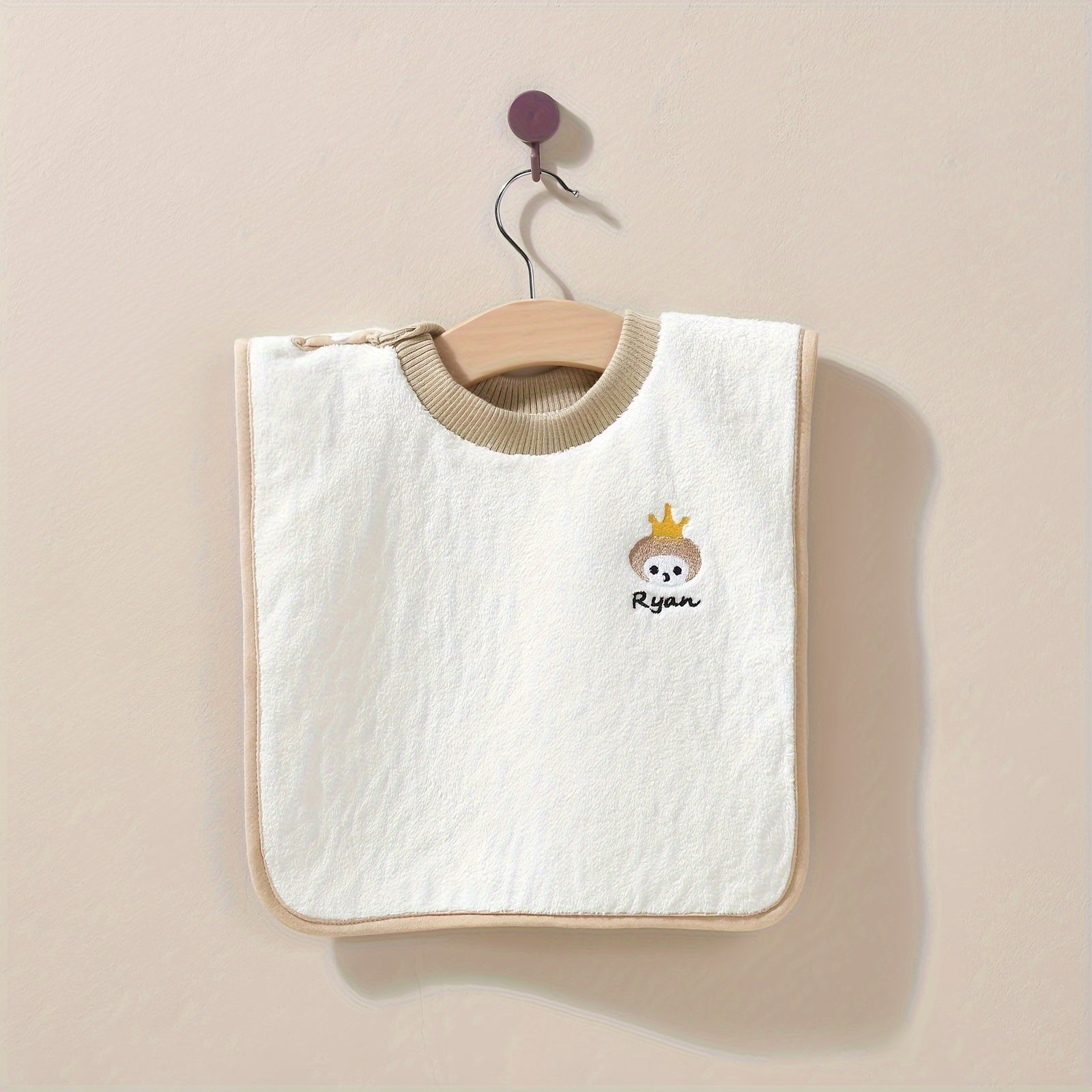 Baby Bibs Set with Cartoon Washcloth and Waterproof Feeding Bib for Newborns and Toddlers