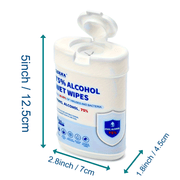 75% alkogolni o'z ichiga olgan dezinfektsiyalovchi matolar, 50 dona - Uyda va ochiq havoda foydalanish uchun mos, elektronika, zargarlik buyumlari, mebel va avtomobil o'rindiqlarini tozalash uchun ajoyib.