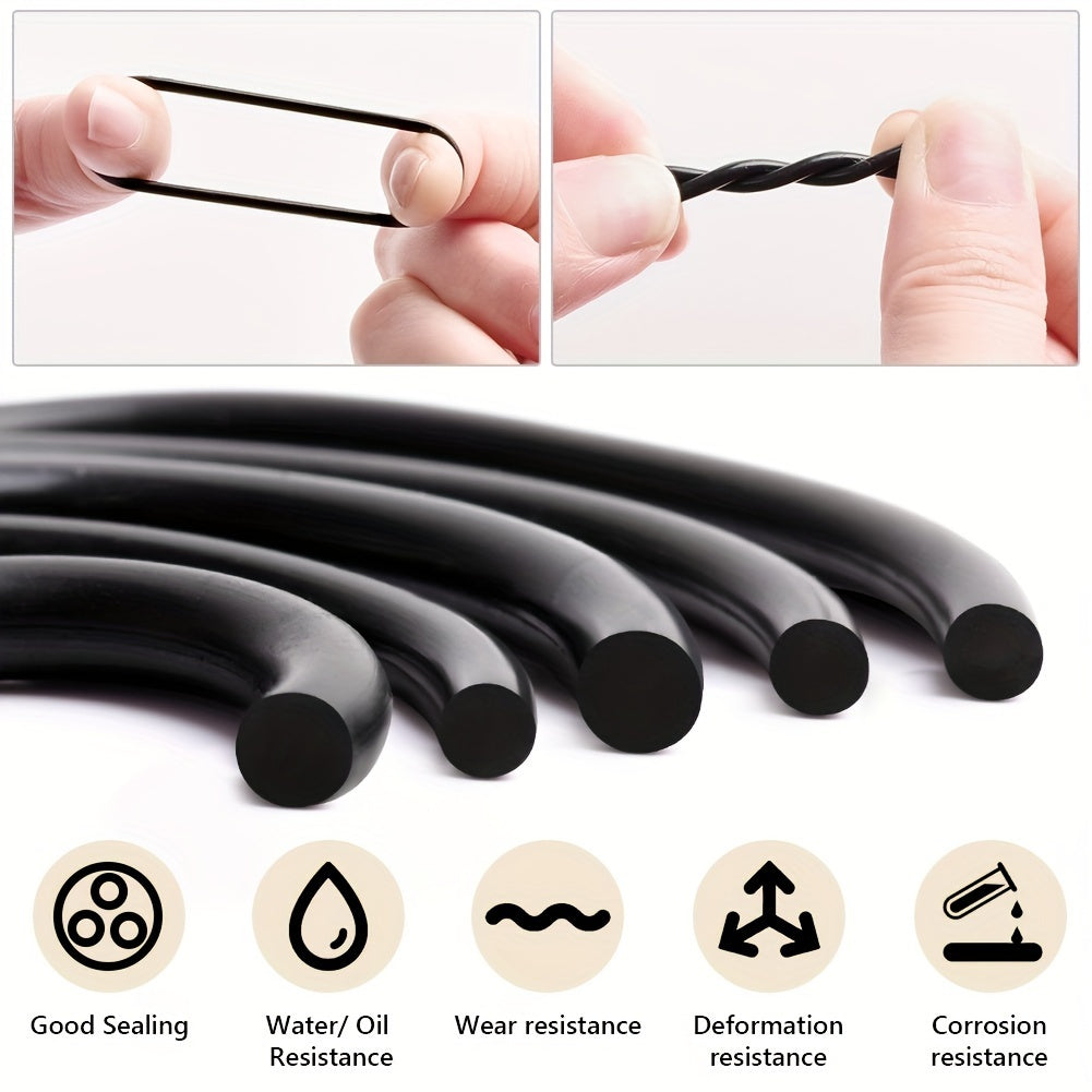 990Pcs Nitrile Rubber O-Ring Kit 70A Durometer Round Cross Section 20 Sizes