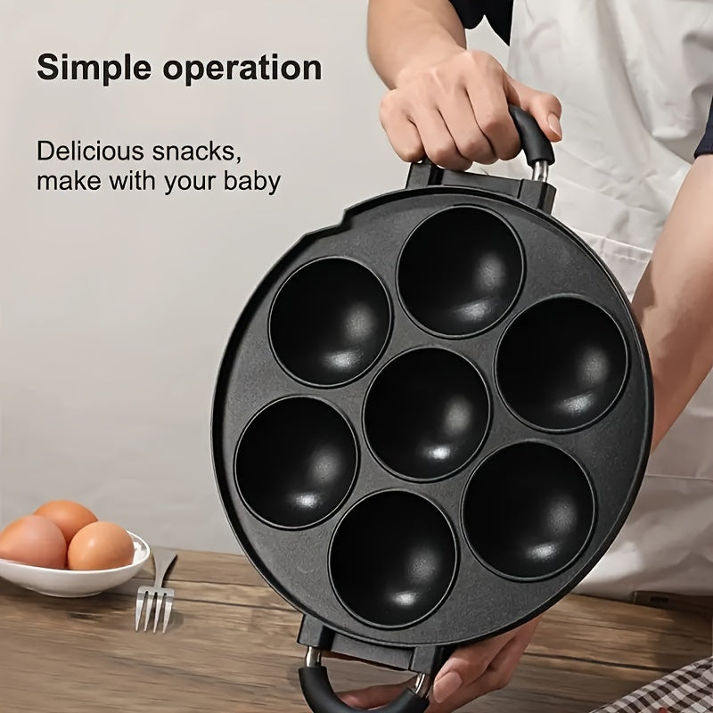 7 teshikli ko‘p funksiyali Octopus Ball Machine, tuxum uchun tort qolibi, ko‘p qirrali oshxona uchun yopishmaydigan qozon. Oson tozalanadi, joyni tejovchi dizayn. Uyda pishirish va ochiq havoda foydalanish uchun ideal.