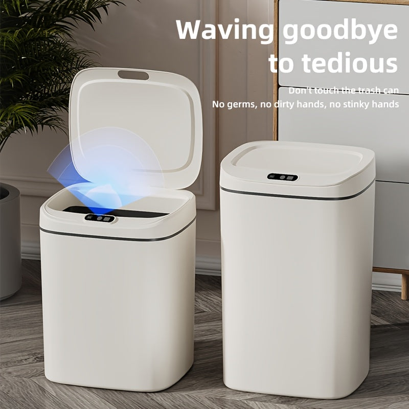 Smart Battery-Operated Trash Can with Quiet Close and Odor-Proof Technology 12L 14L 16L