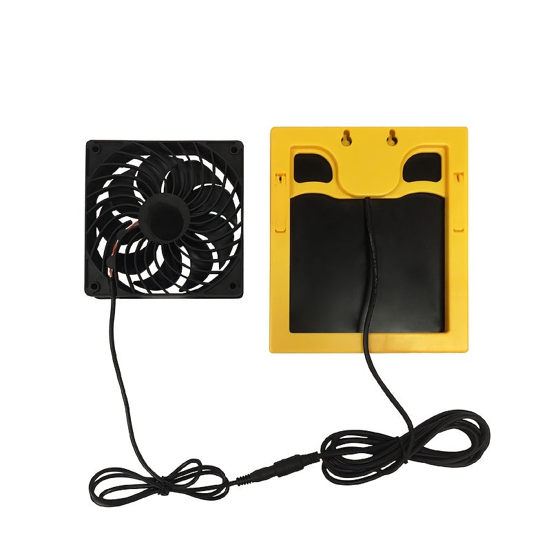 Мини-комплект солнечного вентилятора для курятника, теплицы, сарая для охлаждения