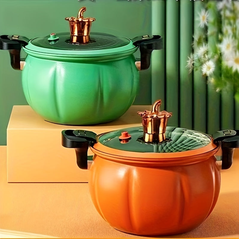 Mikro-bosimda pishiruvchi, bug'li, katta sig'imli, ikki quloqli dizayn, issiqlik izolyatsiyasi, uy oshxonasi uchun qovoq shaklidagi ko'p qatlamli pishirish qozoni