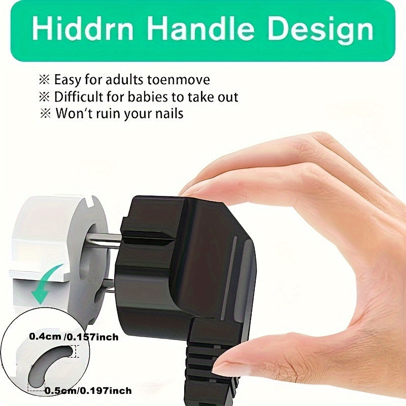 Juego de 20 cubiertas de enchufe de plástico ABS blancas para protección infantil