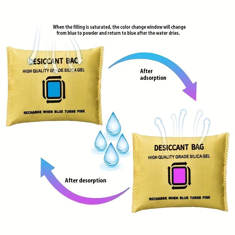 Bolsa reutilizable de silicona para deshumidificación de coche 100g Absorbedor de humedad para vehículo