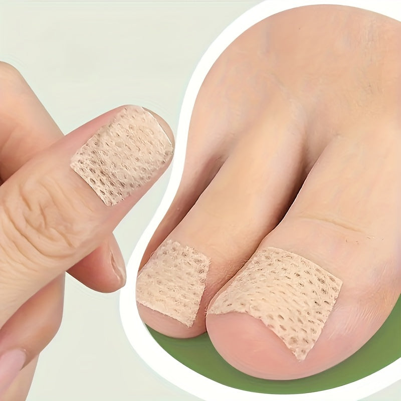 50pcs Toenail Care Stickers for Thickened Nails with Double Thickness Adhesive Tape
