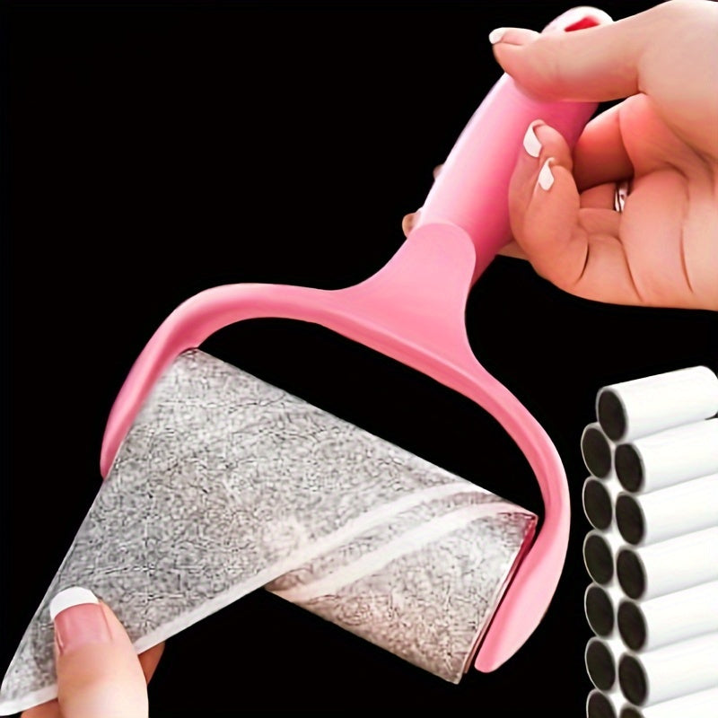 Pet Hair Remover Roller Kit with 180 Sheets Durable Handle for Clothes Carpets and Car Seats