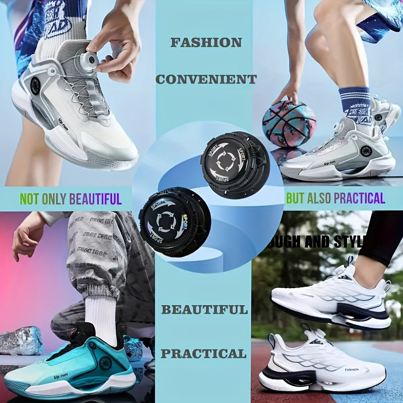 6pcs No-Tie Shoelace Locks Rotary Buckles for Sports Outdoor Shoes