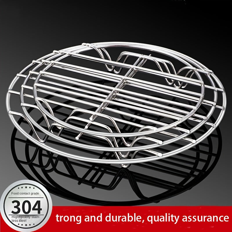 Stainless Steel Steamer Rack Round 15.24cm 17.78cm 20.32cm Cooking Basket