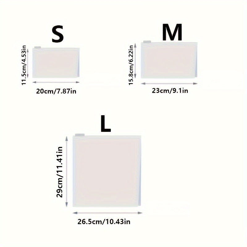 Vacuum Food Storage Bag with Zipper Seal for Refrigerator and Freezer