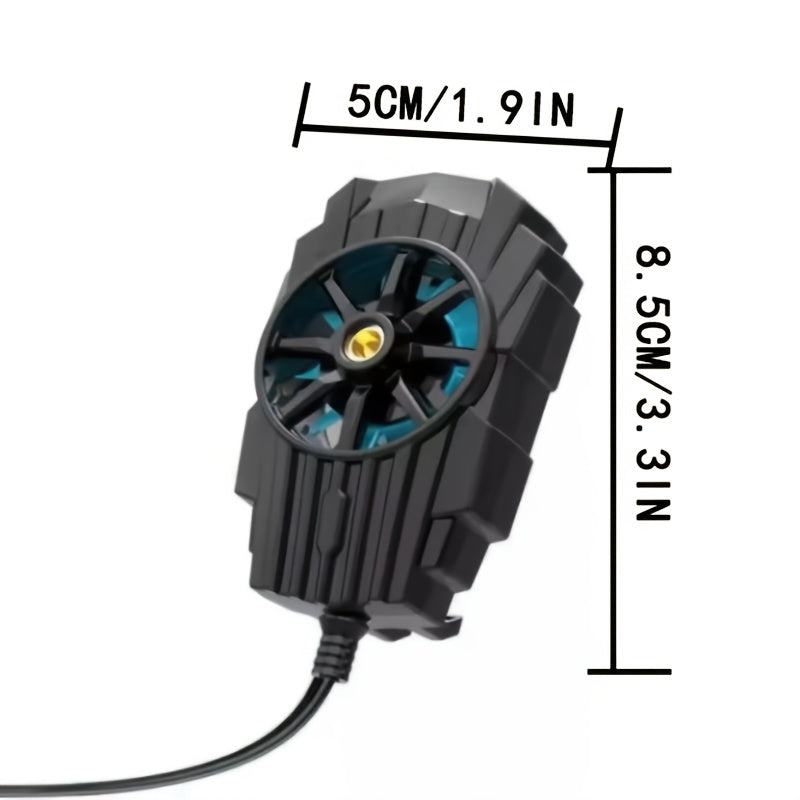 Портативный мини-охладитель для телефона с встроенной батареей, воздушное охлаждение с питанием от USB, идеально подходит для игр, прямых трансляций, прочная пластиковая игровая экипировка.