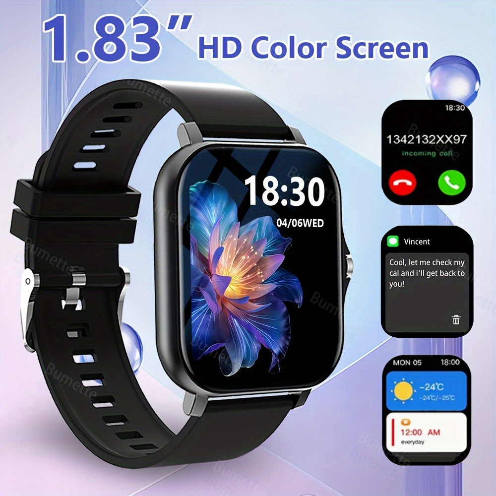 Wireless Smartwatch for Men Women with Sports Modes Call Reminders Message Notifications