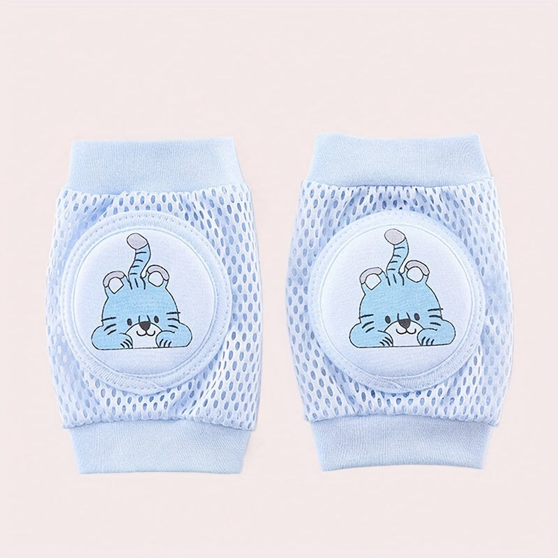 Rodilleras para bebés para gatear, para infantes de 0 a 3 años, azul, poliéster