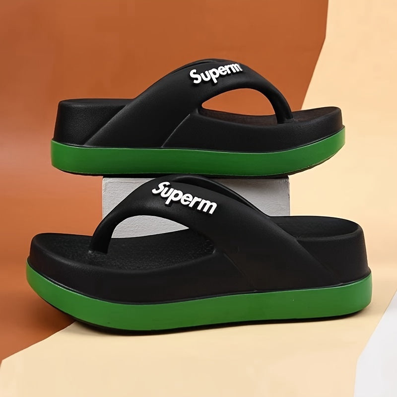 Chanclas de mujer EVA con punta abierta y suela gruesa antideslizante para playa