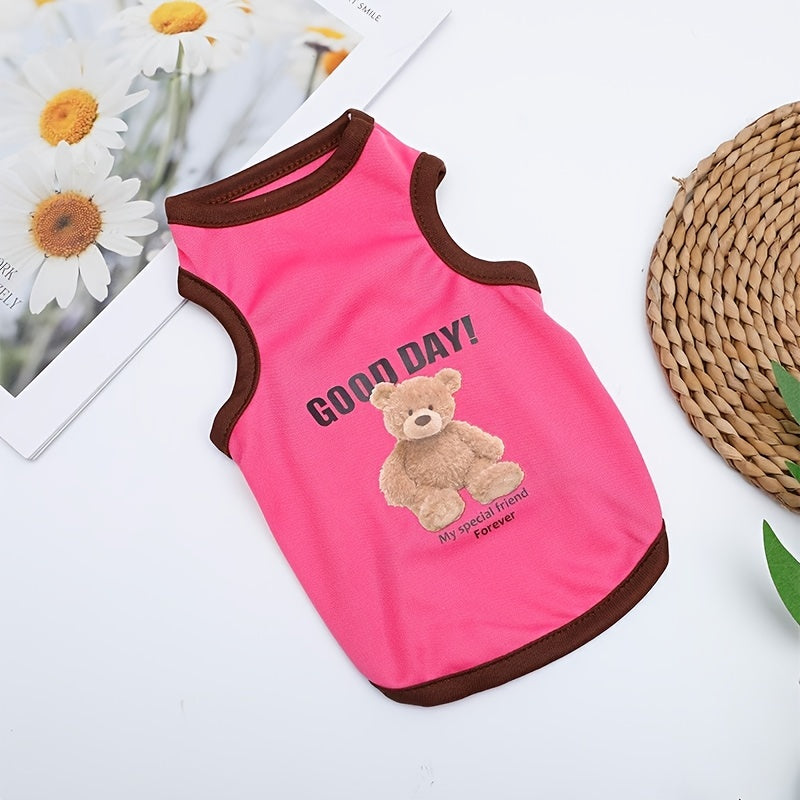 Breathable Summer Pet Clothes Lightweight Vests for Dogs and Cats Small Size