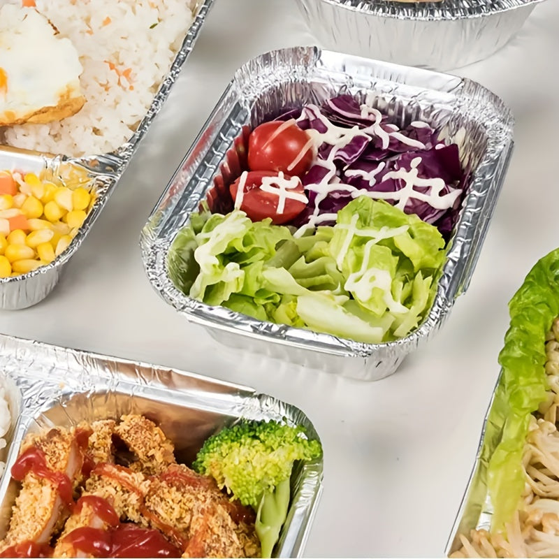 50 Pack Aluminum Foil Steam Table Pans Deep Food Storage and Prep