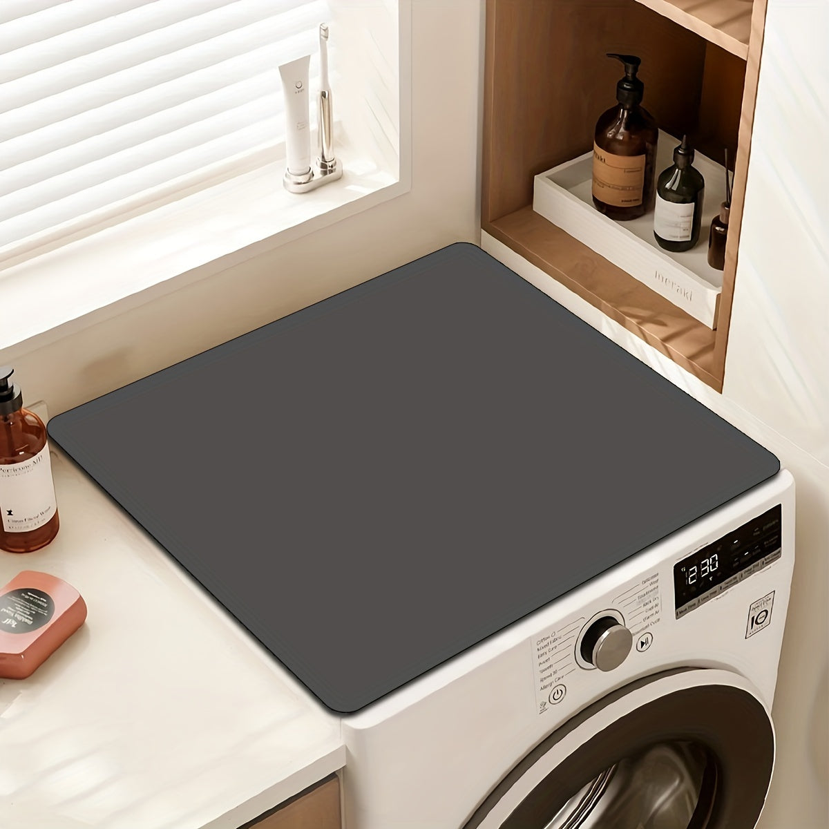 Polyester Dish Drying Mat, Fast-Drying, Highly Absorbent, Easy to Clean