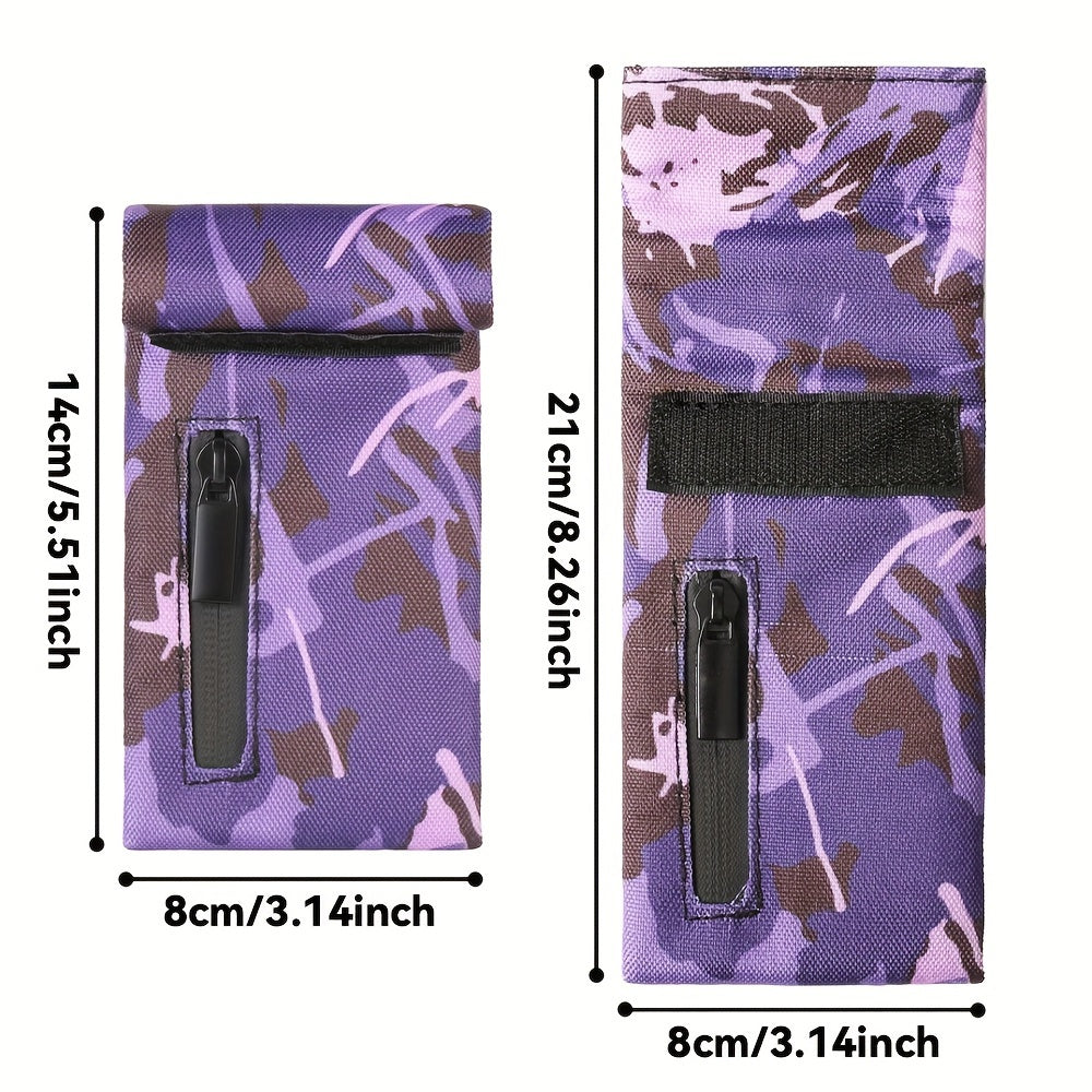 Unisex Carbon Lined Odor Proof Pouch with Zipper Storage Bag