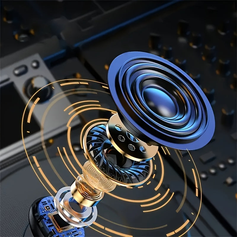 Wireless Earbuds with 5.3 Chip Stereo Sound Long Battery LED Display Silicone Ear Caps