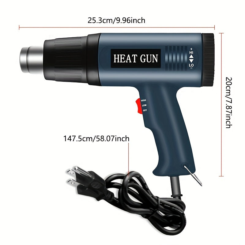 Handheld Hot Air Gun for Bending Forming Plastic Drying Thawing 110V 220V