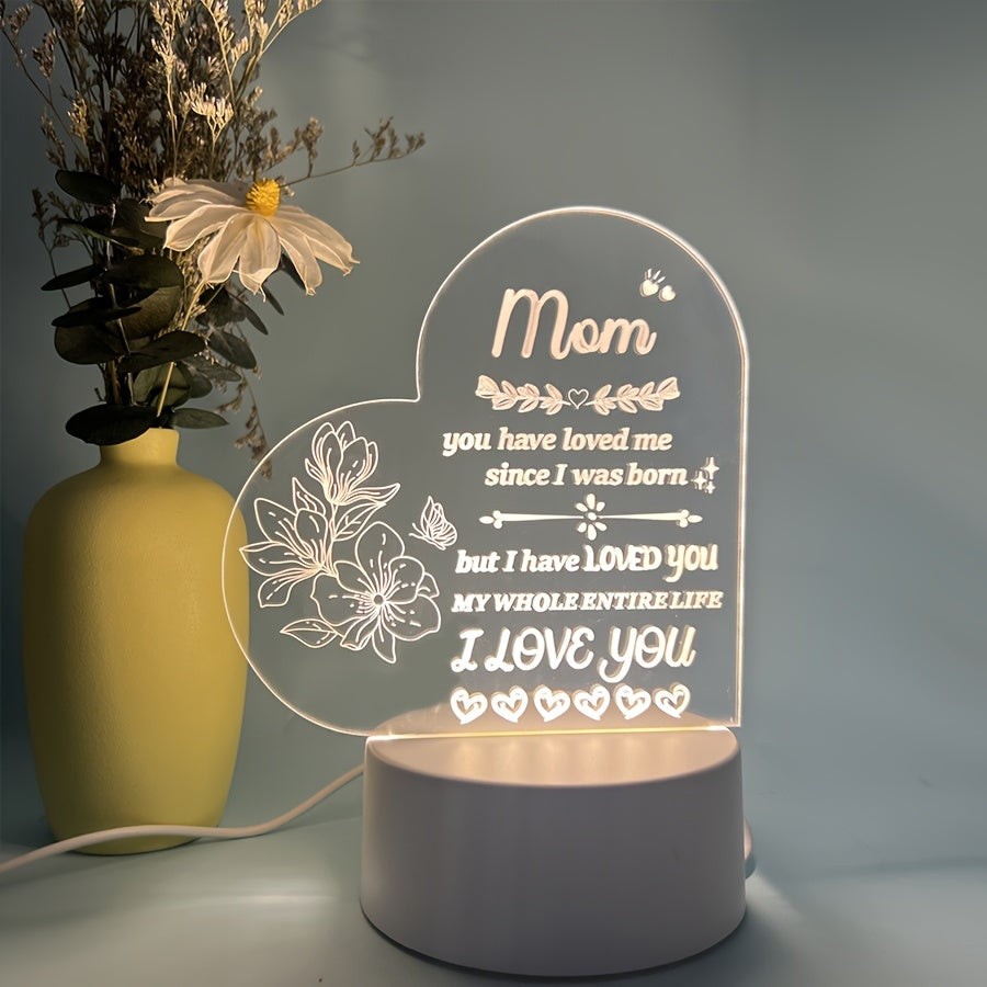 Mother's Day Night Light for Women Cozy Warm Bedroom Decor Gift