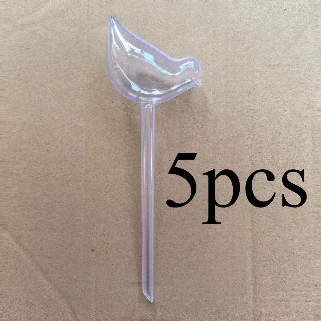 5pcs Bird-Shaped Self-Watering Globes for Indoor Outdoor Gardens Potted Plants Flowers