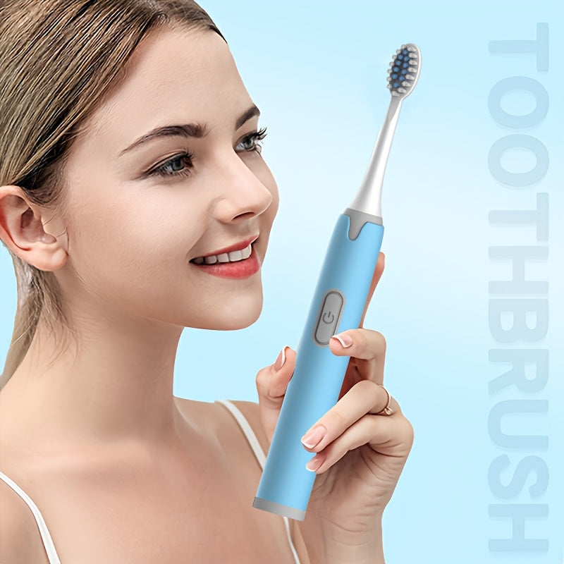 Electric Toothbrush With Soft Replaceable Heads Waterproof USB Rechargeable For Sensitive Gums