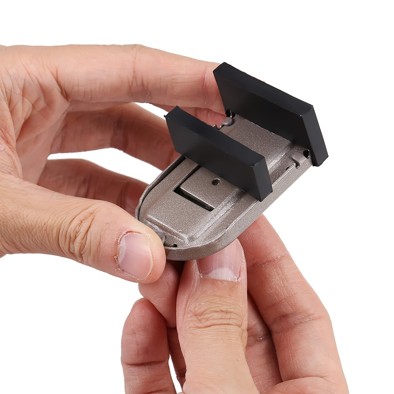 Adjustable Aluminum Alloy Window Lock with Anti-Pinch Safety Wedge for Home Office Car