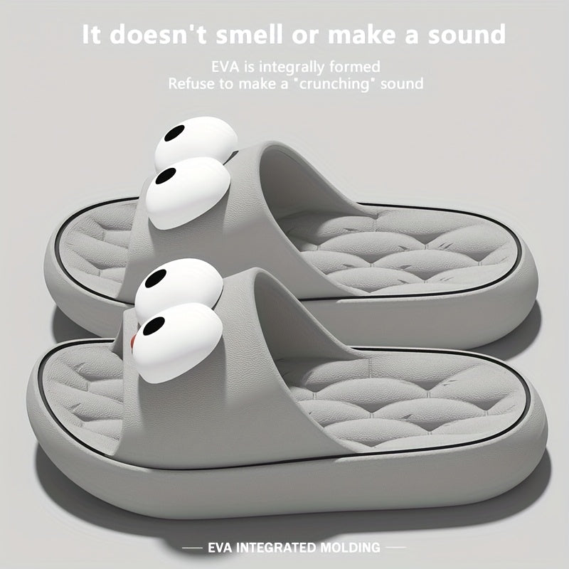 Women's Cartoon Flip-Flops for Summer Outdoor Beach Bathroom Slippers