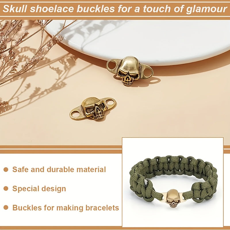 Unisex Skull-Themed Shoe Laces Wristbands Anklets Trendy Accessories