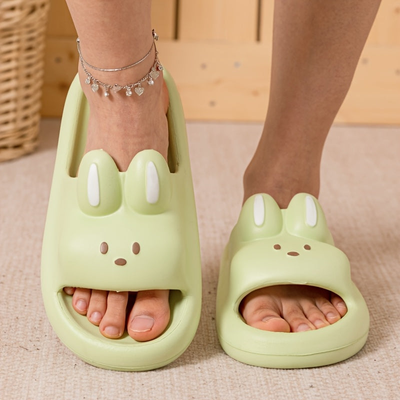 Unisex Cartoon Bunny Slippers Soft Indoor Outdoor Cozy All Seasons